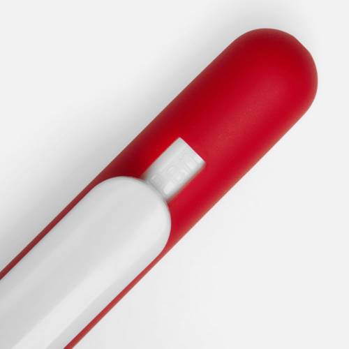 Ручка шариковая Swiper Soft Touch, красная с белым фото 4