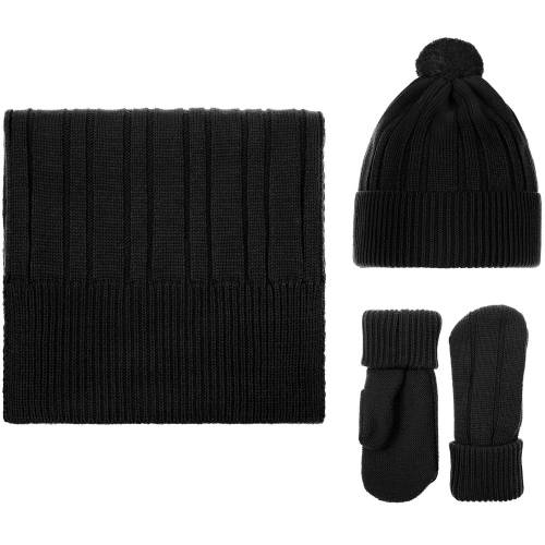 Шапка Knit Beat, черная фото 5