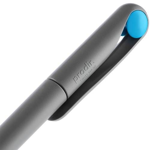 Ручка шариковая Prodir DS1 TMM Dot, серая с голубым фото 7