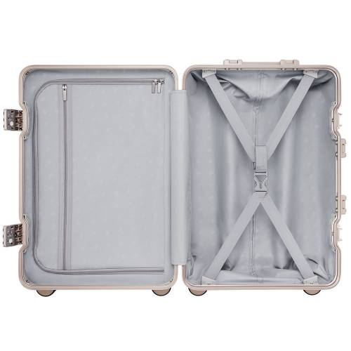 Чемодан Aluminum Frame PC Luggage V1, белый фото 6