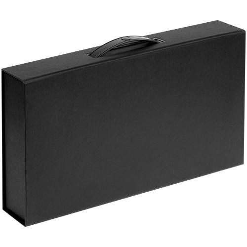 Коробка с ручкой Platt, черная фото 3