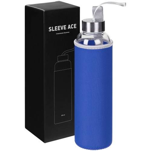 Бутылка для воды Sleeve Ace, синяя фото 8