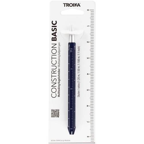 Ручка шариковая Construction Basic, темно-синяя фото 5
