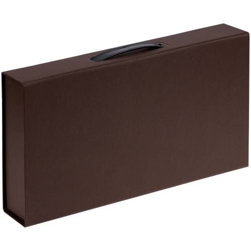 Коробка с ручкой Platt, коричневая фото 3