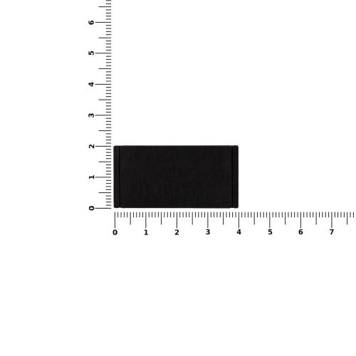 Лейбл из ПВХ Dzeta, S, черный фото 3