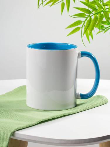 Кружка Promo Plus для сублимационной печати, светло-голубая фото 2