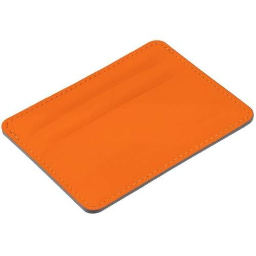 Чехол для карточек Shall Simple, оранжевый фото 4