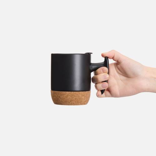 Кружка Corky Grip, черная фото 4