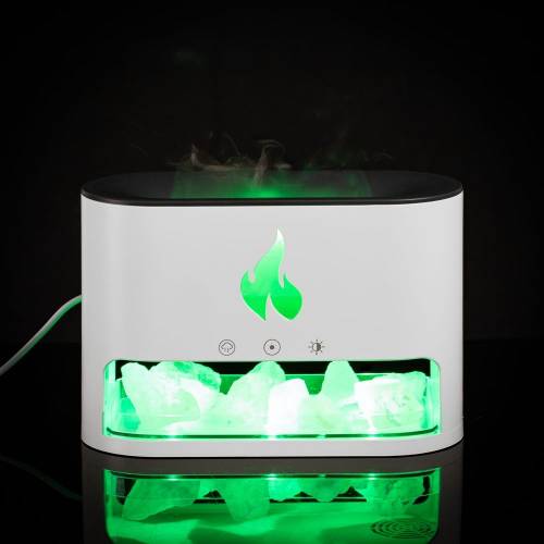 Увлажнитель-ароматизатор Fusion Blaze с имитацией пламени, белый фото 11