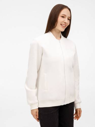 Бомбер унисекс Estado, молочно-белый фото 9
