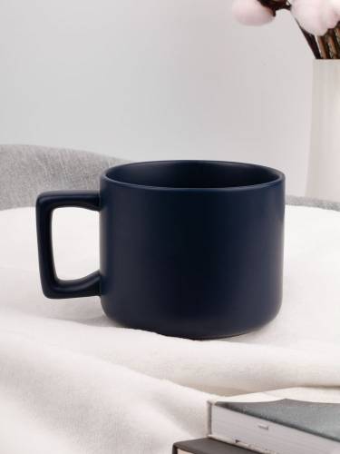 Чашка Jumbo в коробке матовая, темно-синяя фото 7