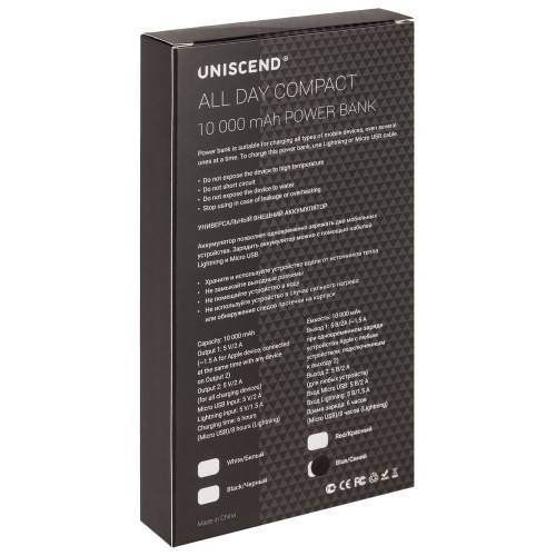Внешний аккумулятор Uniscend All Day Compact 10000 мAч, черный фото 9