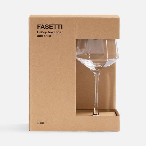 Набор из 2 бокалов для вина Fasetti фото 2 Набор из 2 бокалов для вина Fasetti фото 2
