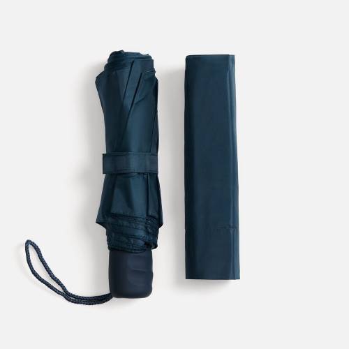 Зонт складной Basic, темно-синий фото 5