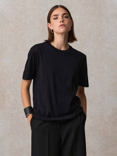 Футболка унисекс Lyam, темно-синяя фото 6