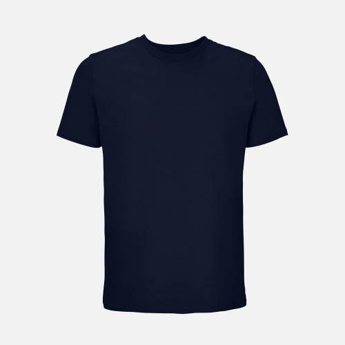 Футболка унисекс Lyam, темно-синяя фото 2