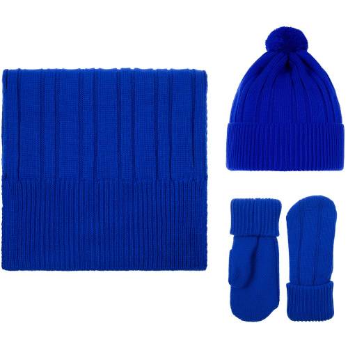 Шапка Knit Beat, синяя фото 5