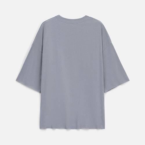 Футболка унисекс оверсайз T1, серая фото 17