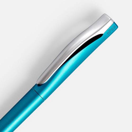 Ручка шариковая Pin Silver, голубой металлик фото 4