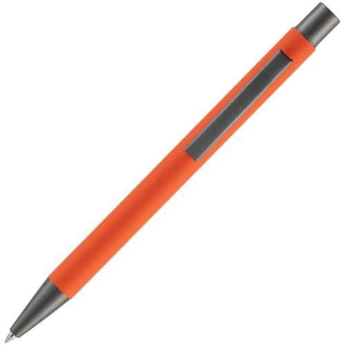 Ручка шариковая Atento Soft Touch, оранжевая фото 4