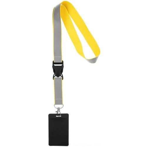 Лента светоотражающая Interlevel, желтая с серым фото 7