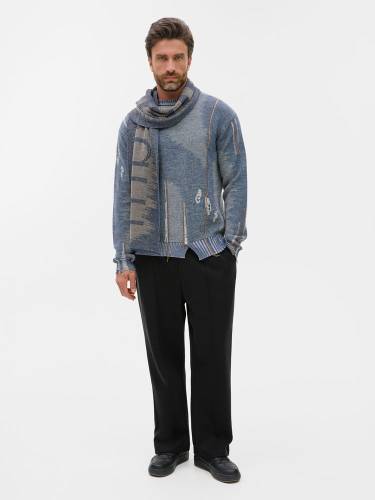 Шарф Denim XXL на заказ, полушерсть фото 6