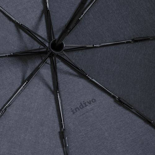Складной зонт rainVestment, темно-синий меланж фото 7