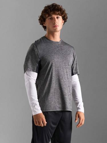 Футболка спортивная унисекс Storm, черный меланж фото 5 Футболка спортивная унисекс Storm, черный меланж фото 5