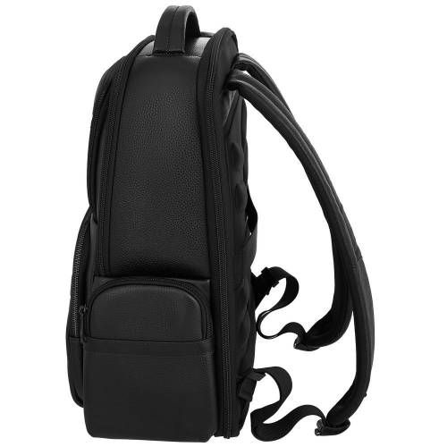 Кожаный рюкзак для ноутбука Santiago, черный фото 4