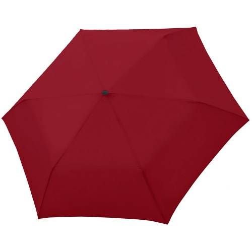 Зонт складной Carbonsteel Slim, красный фото 2