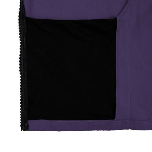 Куртка флисовая унисекс Manakin, фиолетовая фото 5