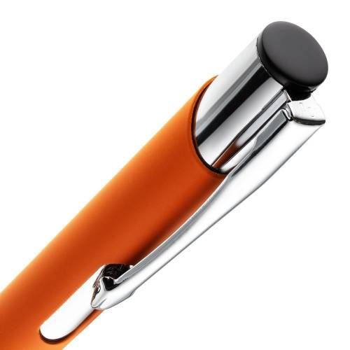 Ручка шариковая Keskus Soft Touch, оранжевая фото 5