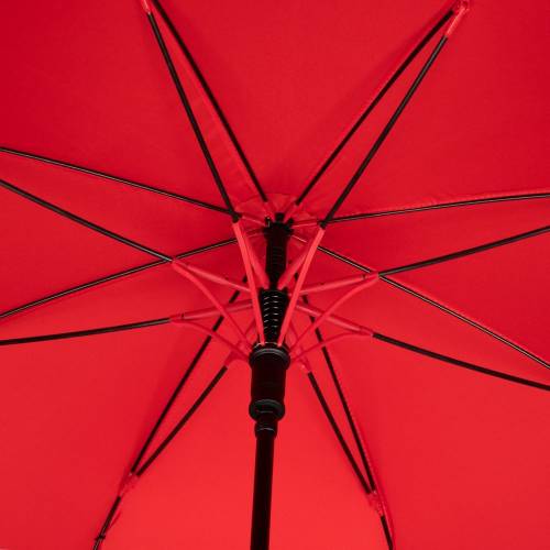 Зонт-трость Undercolor с цветными спицами, красный фото 4