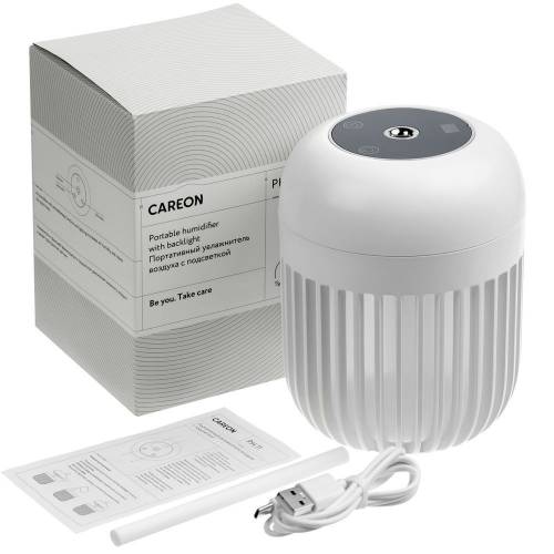 Переносной увлажнитель-ароматизатор с подсветкой PH11, белый фото 9