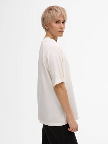 Футболка унисекс оверсайз T2, молочно-белая фото 10