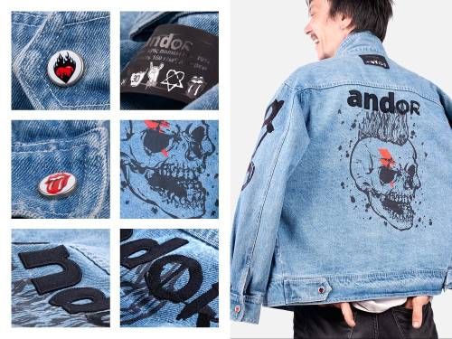 Куртка джинсовая O2, голубая фото 20