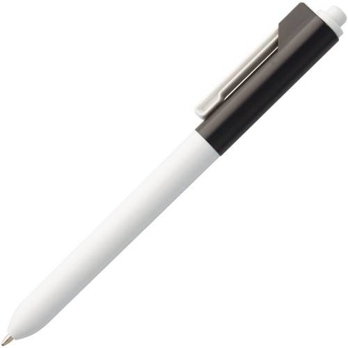 Ручка шариковая Hint Special, белая с черным фото 3