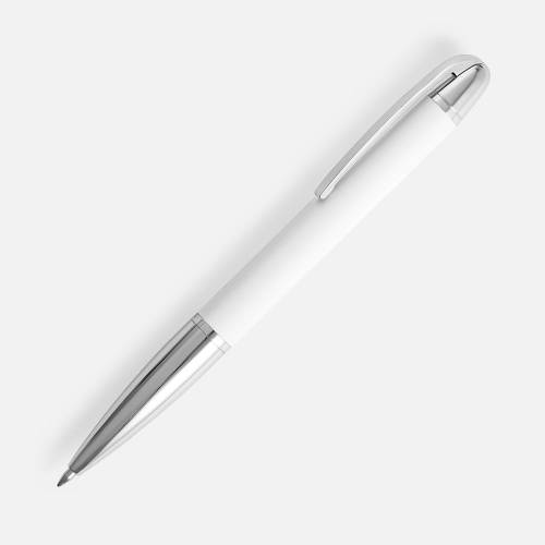 Ручка шариковая Arc Soft Touch, белая фото 2