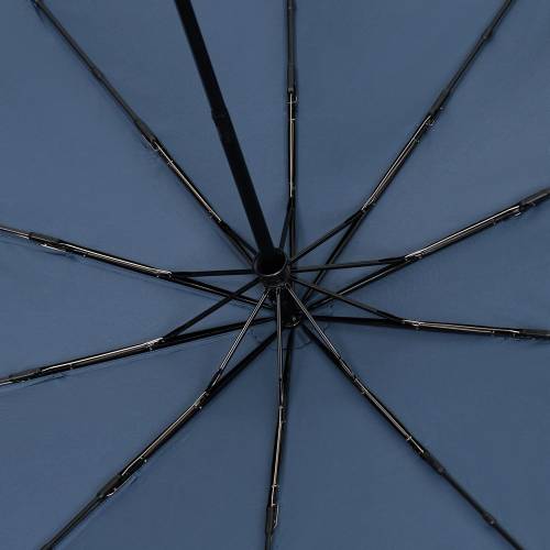Зонт складной Regenfall, темно-синий фото 4