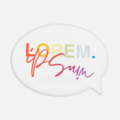 Наклейка тканевая Lunga Bubble, M, белая фото 3