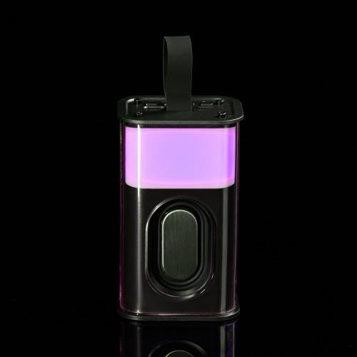 Bluetooth-колонка с подсветкой Groove, серая фото 10