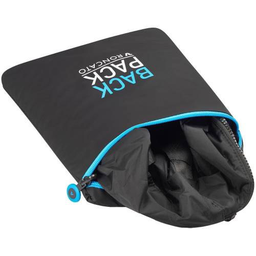 Складной рюкзак Compact Neon, черный с голубым фото 8