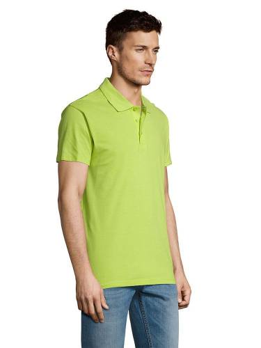 Рубашка поло мужская Summer 170, зеленое яблоко фото 6