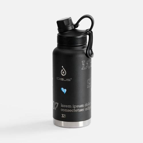 Термобутылка Fujisan XL 2.0, черная фото 19