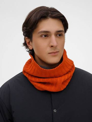Снуд ComFleece, темно-оранжевый (кирпичный) фото 6