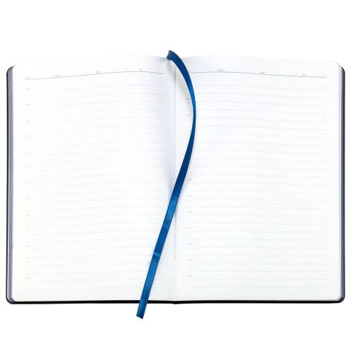 Ежедневник Bookmark, недатированный, черный с синим фото 8