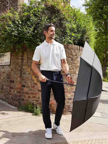 Зонт-трость Stormshield, черный фото 4