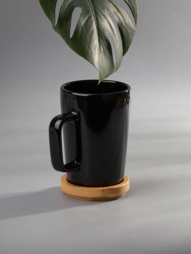 Кружка Vierra с крышкой-костером, черная фото 9