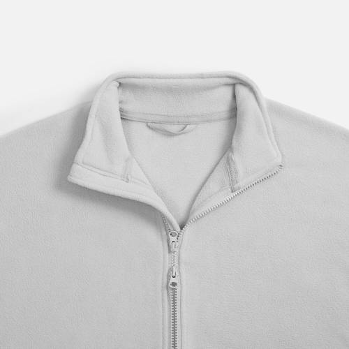 Куртка флисовая унисекс Nebo, светло-серая фото 4