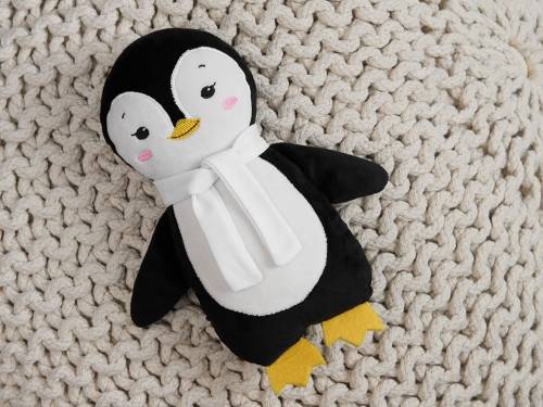 Мягкая игрушка Beastie Toys, пингвиненок с белым шарфом фото 4